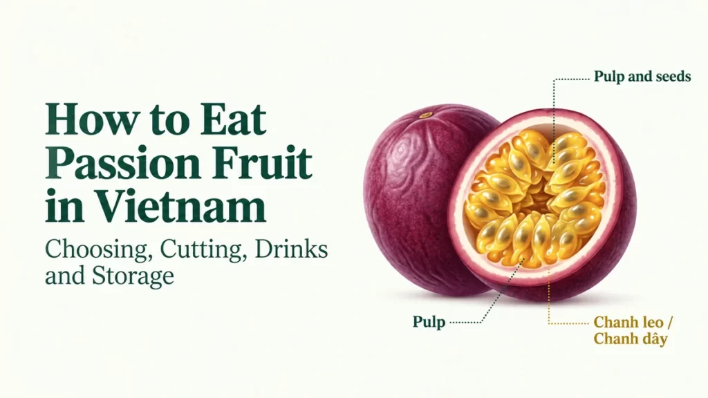 How to Eat Passion Fruit in Vietnam: Choosing, Cutting, Drinks and Storage