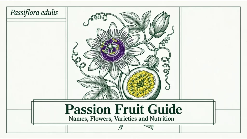 Passion Fruit Guide: Names, Flowers, Varieties and Nutrition