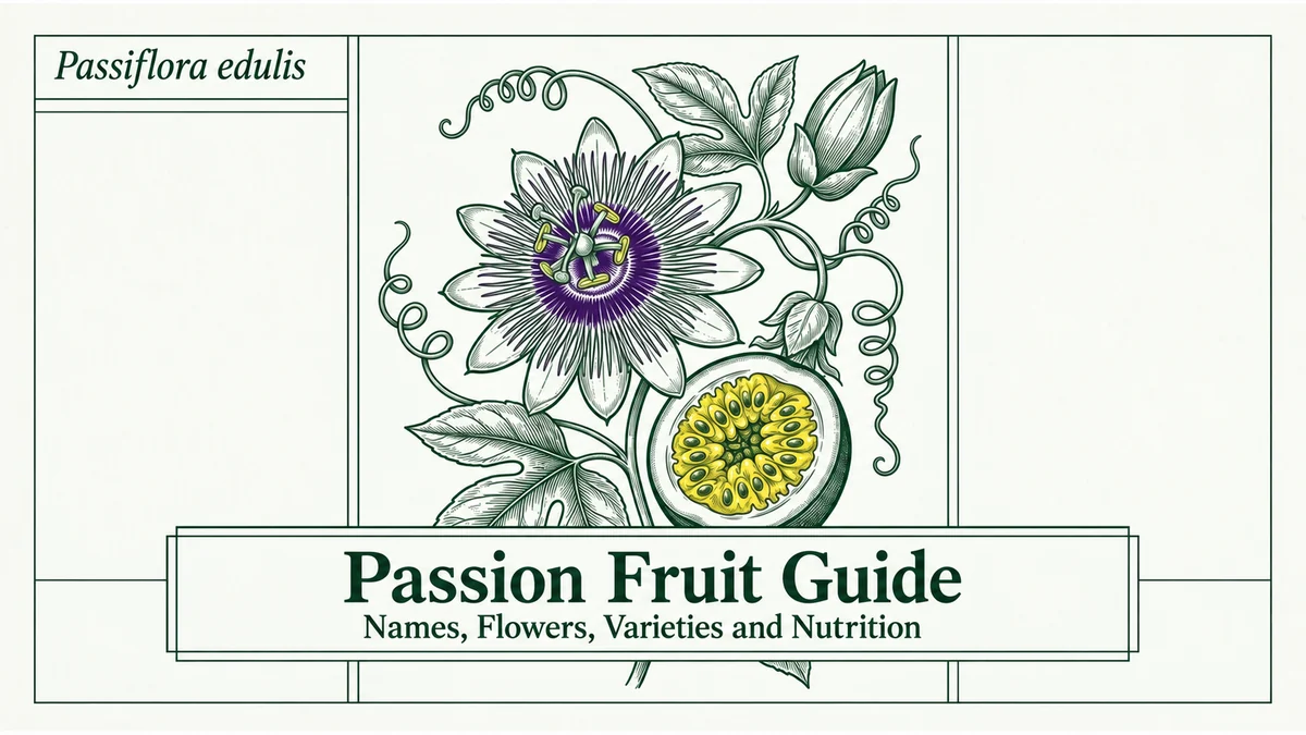 Passion Fruit Guide: Names, Flowers, Varieties and Nutrition