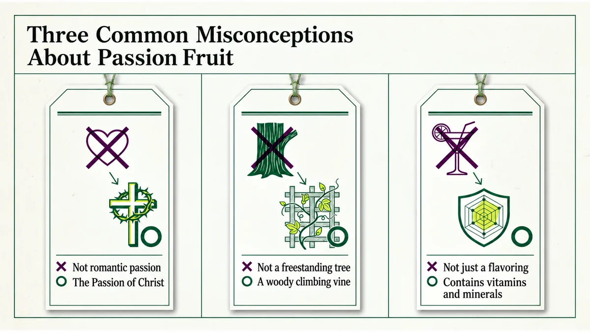 Three common misconceptions about passion fruit.