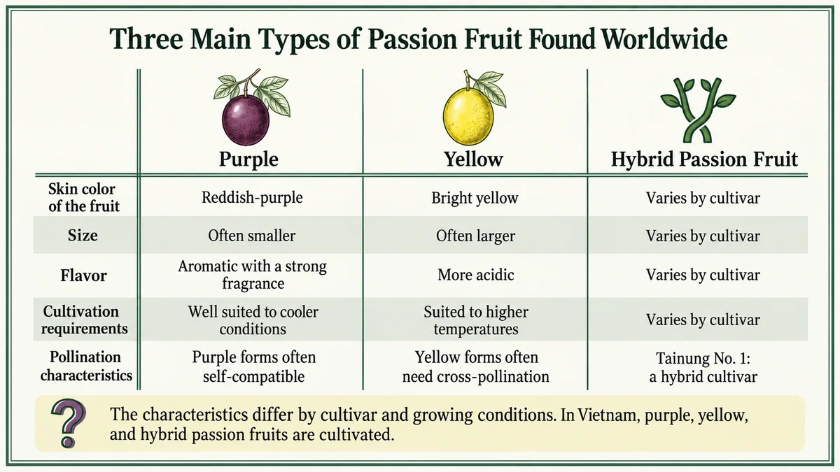 Three groups whose characteristics vary with cultivar and environment.