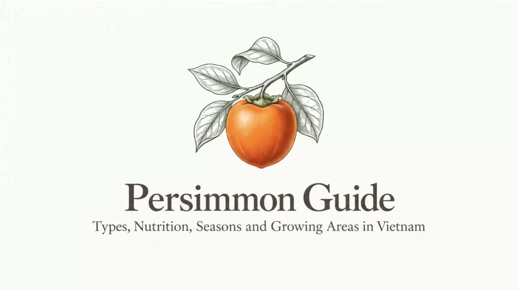 Persimmons in Vietnam: types, nutrition, seasons and growing areas.