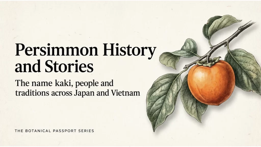 Persimmon history and stories: the name kaki connects people and places.