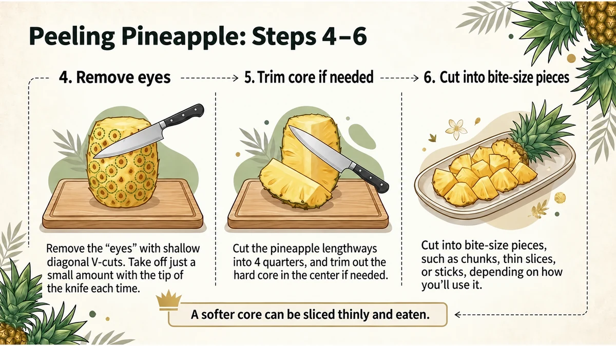 Peeling steps 4–6.
