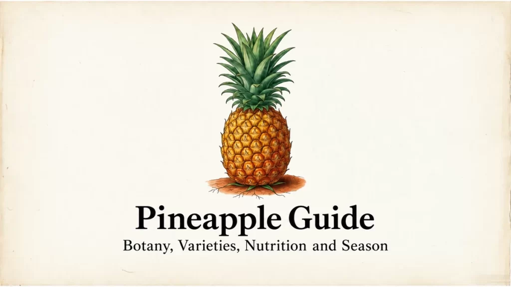 Pineapple Guide cover: botanical pineapple illustration