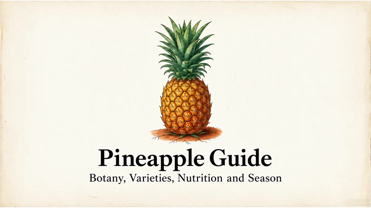 Pineapple Guide cover: botanical pineapple illustration
