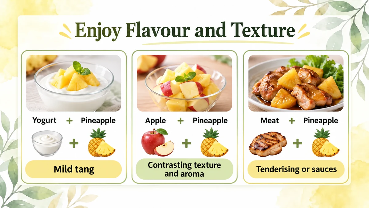 Three combinations for enjoying flavour and texture.