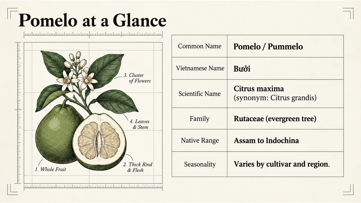 The accepted scientific name is Citrus maxima.
