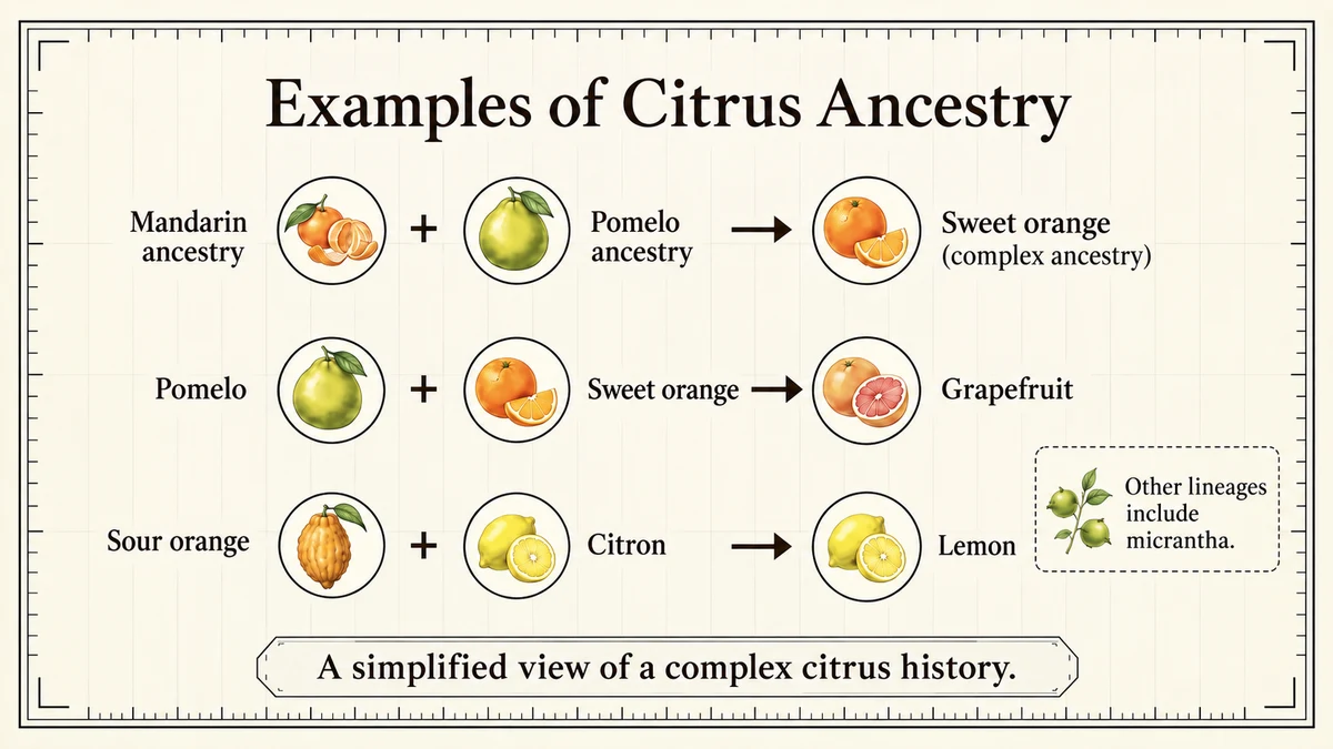 Pomelo ancestry contributes to sweet orange and grapefruit.
