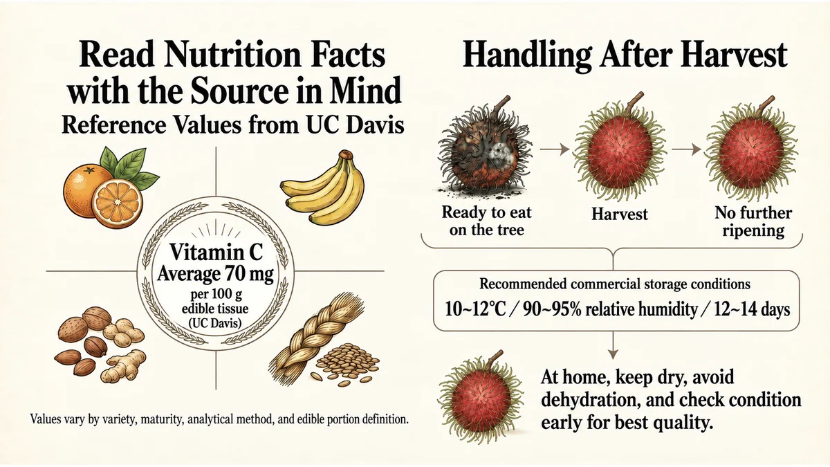 A source-specific vitamin C value and non-climacteric postharvest behaviour.