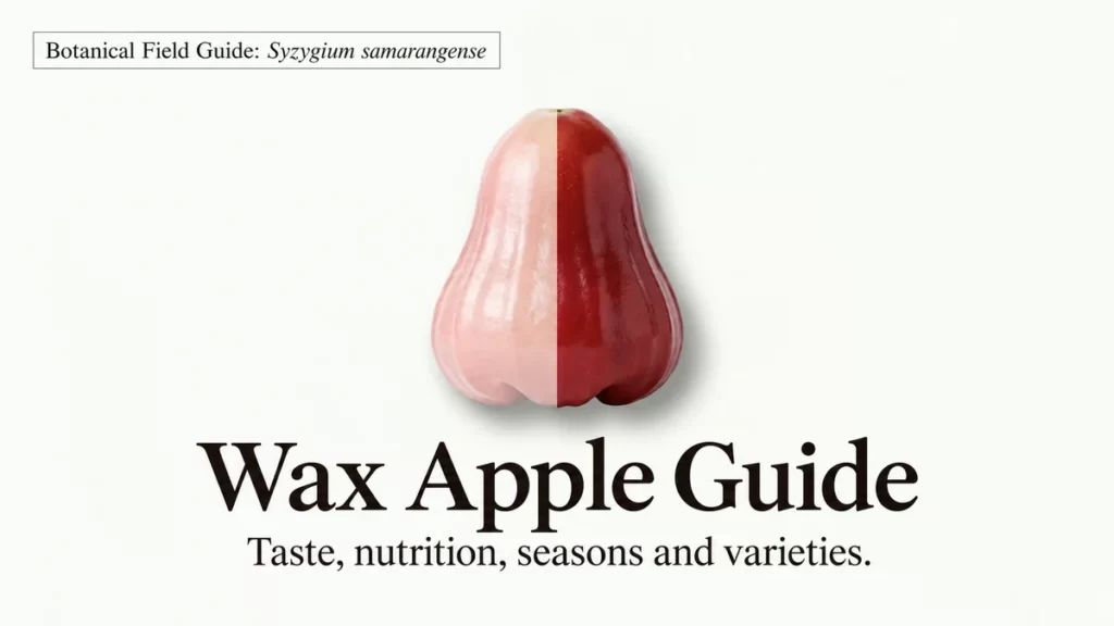 Wax Apple Guide cover with a glossy red fruit