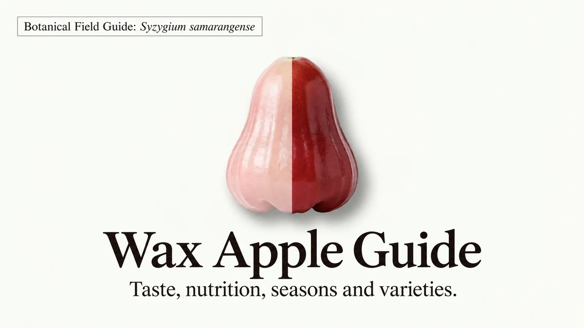 Wax Apple Guide cover with a glossy red fruit
