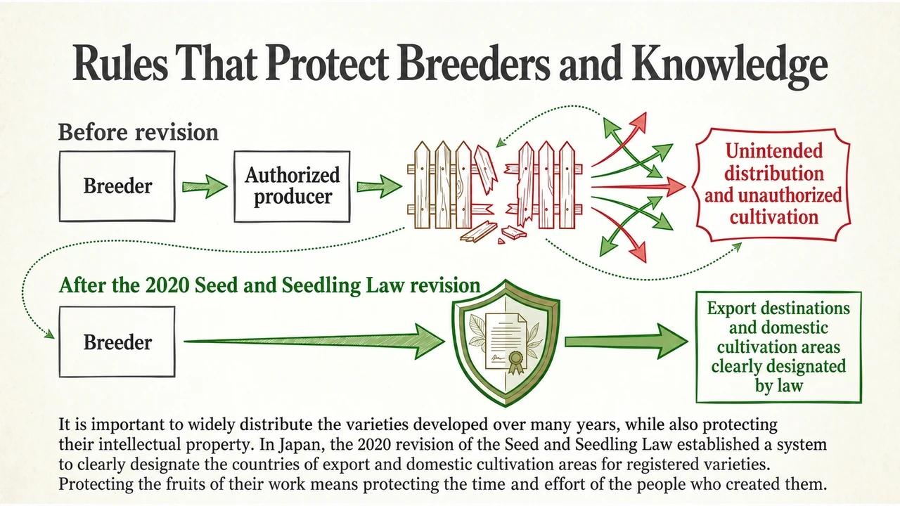 Rules intended to protect breeders when registered varieties move across borders