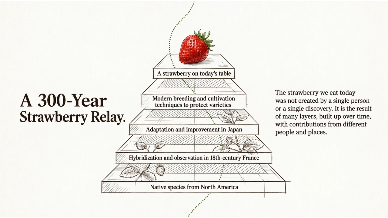 Five layers from wild ancestors and cultivation to the modern table
