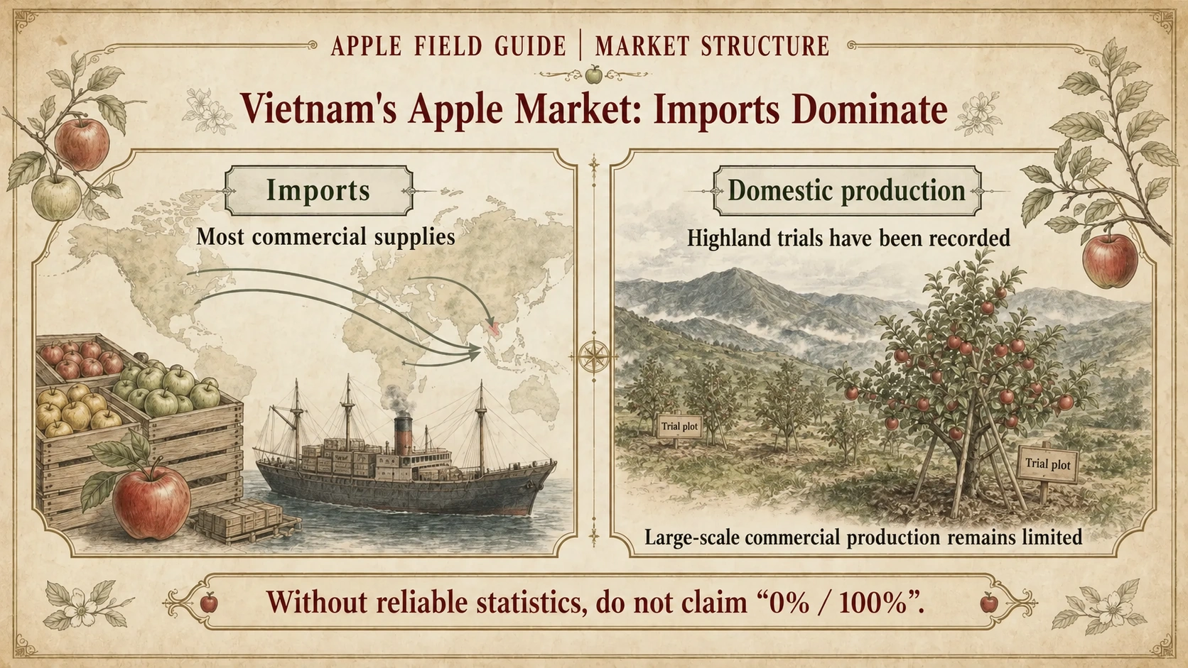 Vietnam’s apple market: imported supplies and recorded domestic trials