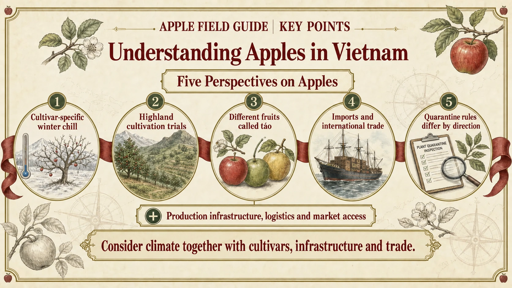 Five perspectives for understanding apples in Vietnam